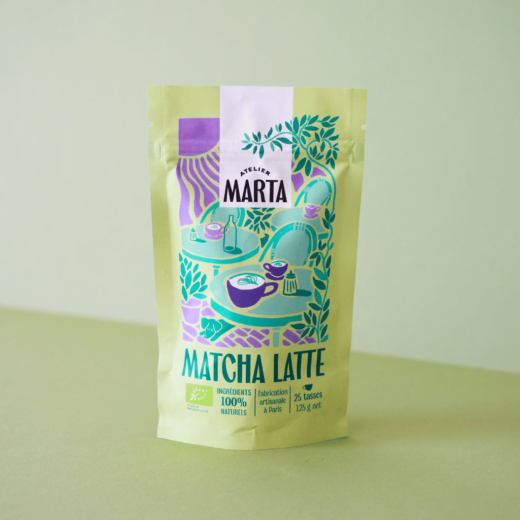 Matcha Latte bio, vegan et sans gluten ATELIER MARTA 125 g