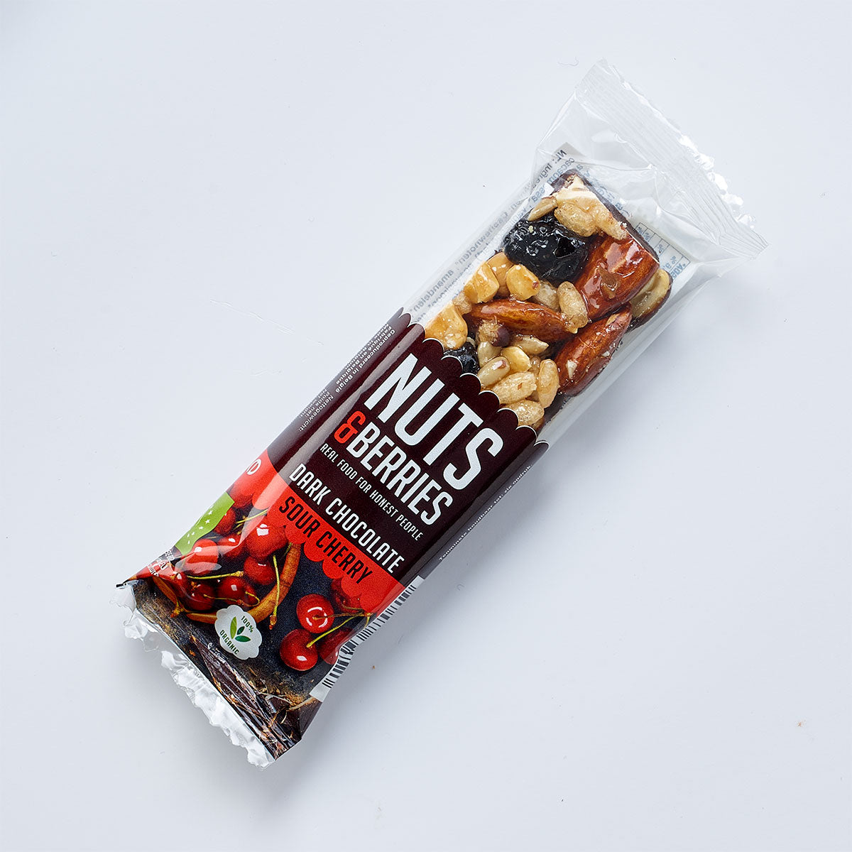 Barre Dark Chocolate Sour Cherry bio NUTS & BERRIES 40 g