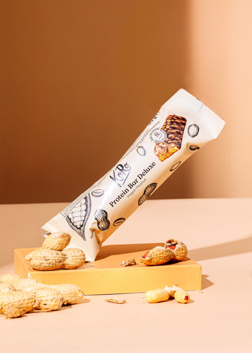 Barre Protéinée à la Cacahuète vegan non bio KORO 55 g