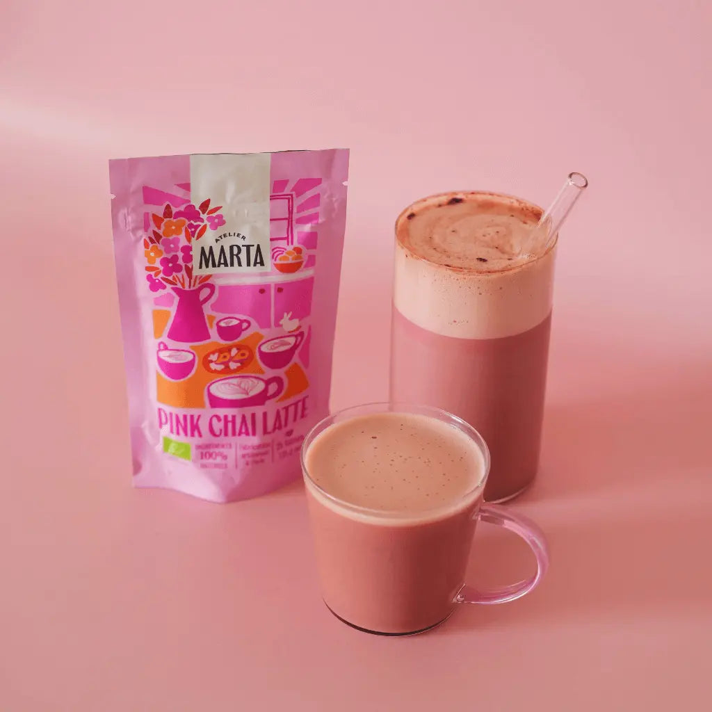 Pink Chai Latte bio, vegan et sans gluten ATELIER MARTA 125 g