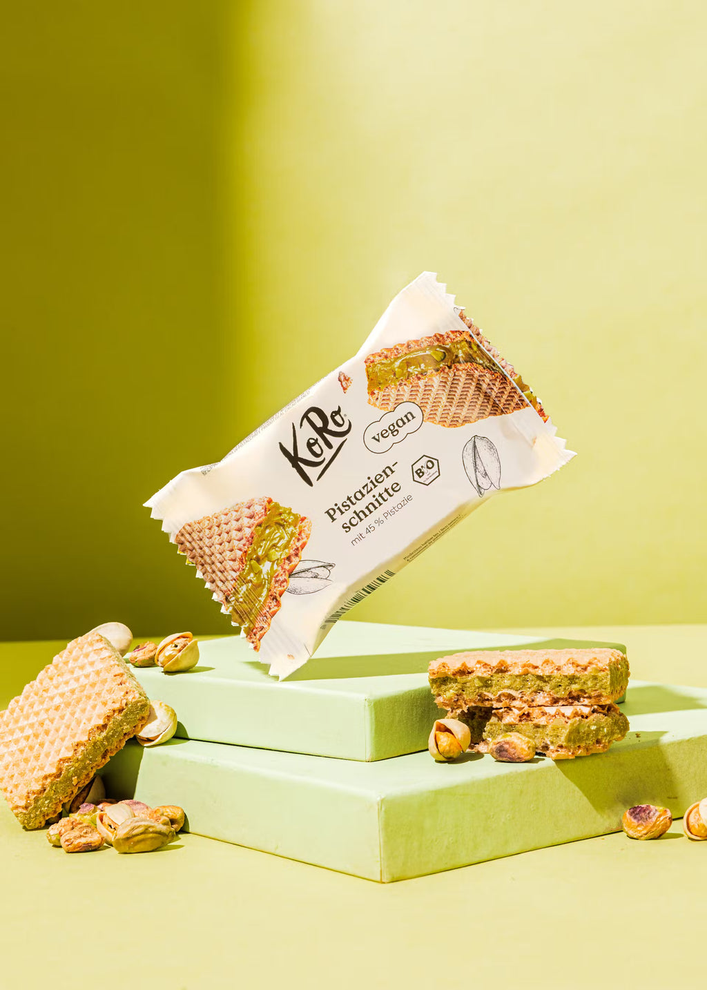 Gaufrette croustillante à la Pistache vegan & bio KORO 22 g
