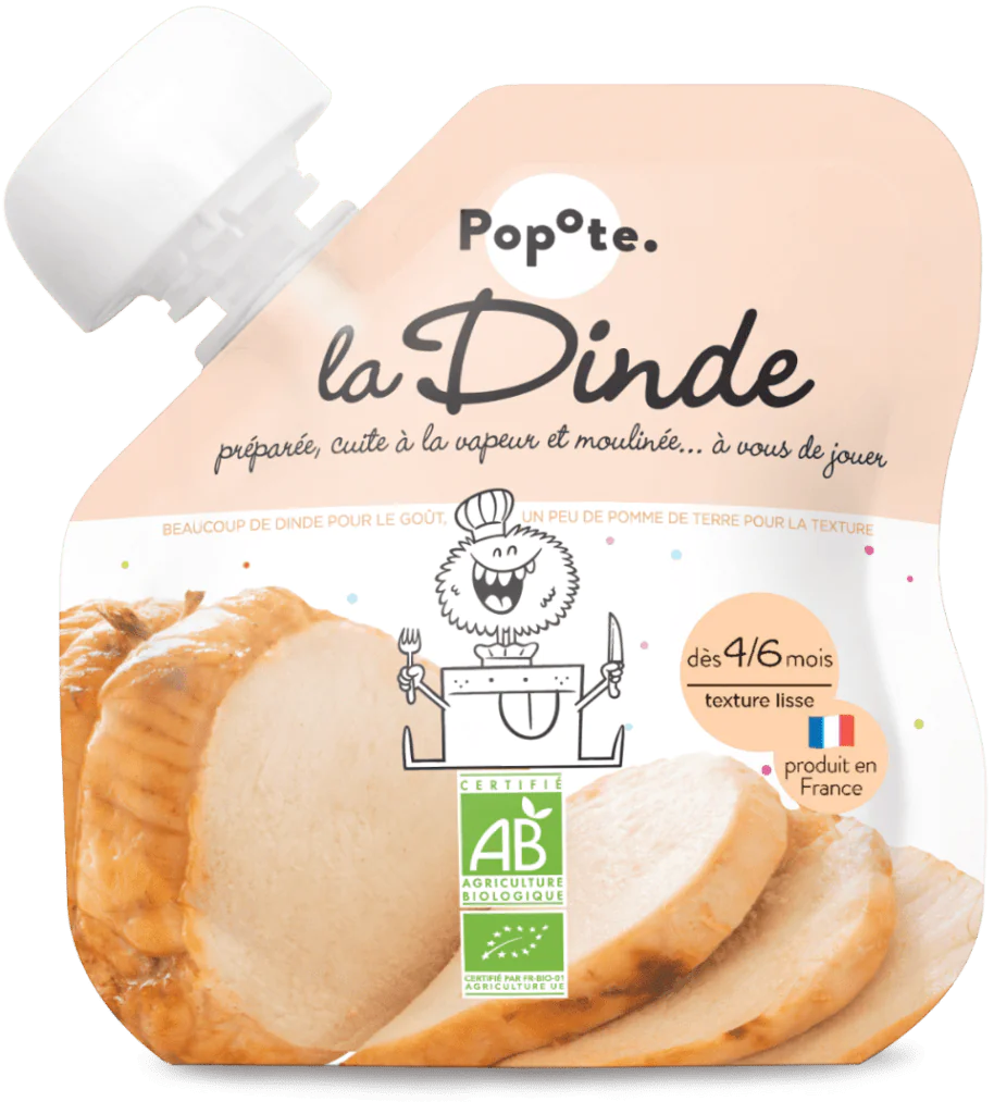 Gourde Purée de Dinde bio POPOTE 60 g
