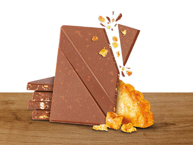 Tablette Chocolat au Lait & Biscuits Croustillants bio SAVEURS & NATURE 80 g