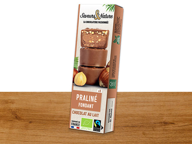 Bouchée Praliné Fondant bio SAVEURS & NATURE 45 g