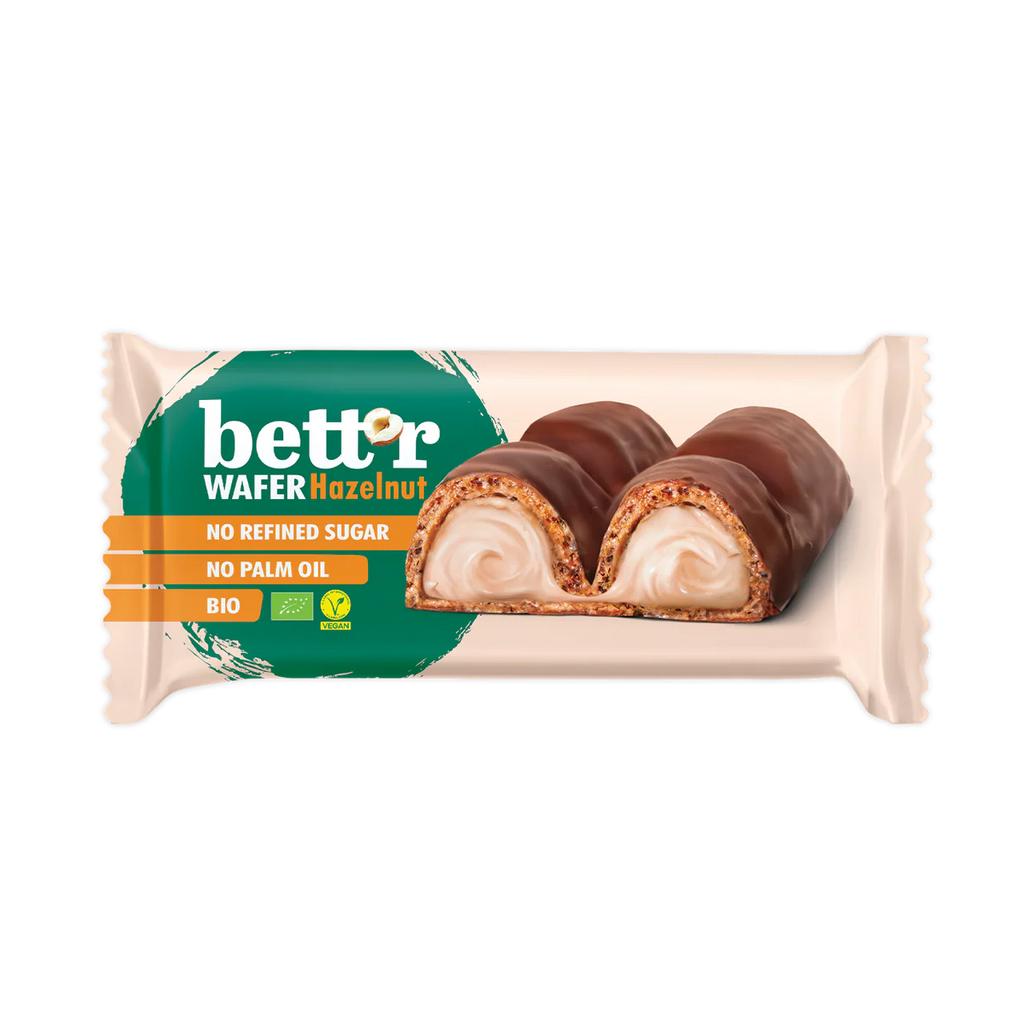 Wafer fourré Noisette bio et vegan BETT'R 33 g