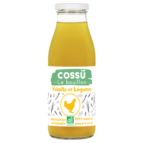 Bouillon de Volaille & Légumes bio COSSU 50 cl