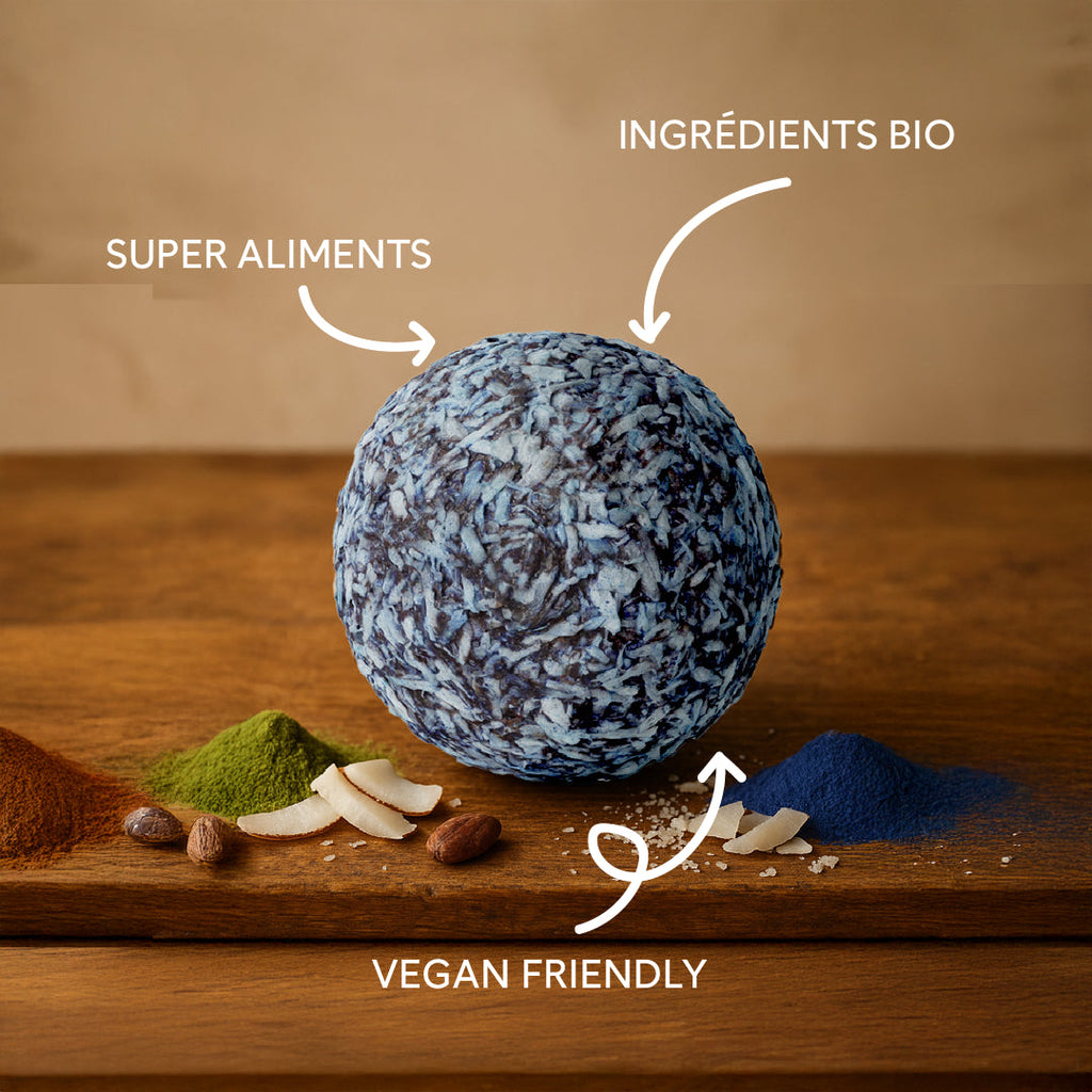 Energy Balls Blue Matcha bio & vegan MONKA 54 g (3x18g)