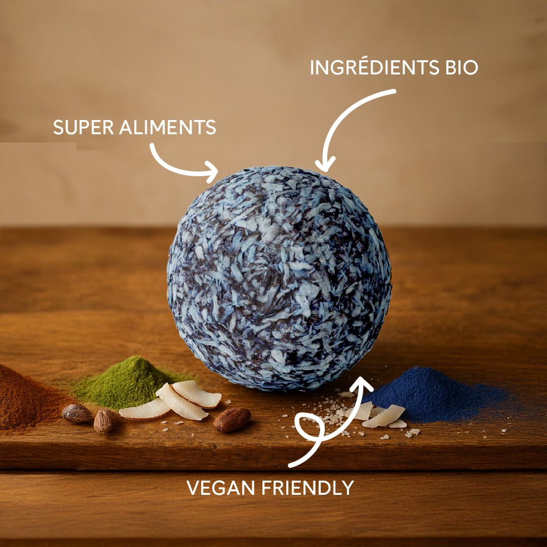 Energy Balls Blue Matcha bio & vegan MONKA 54 g (3x18g)