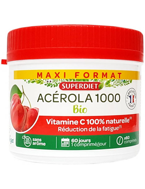 Acérola 1000 bio SUPERDIET 150 g