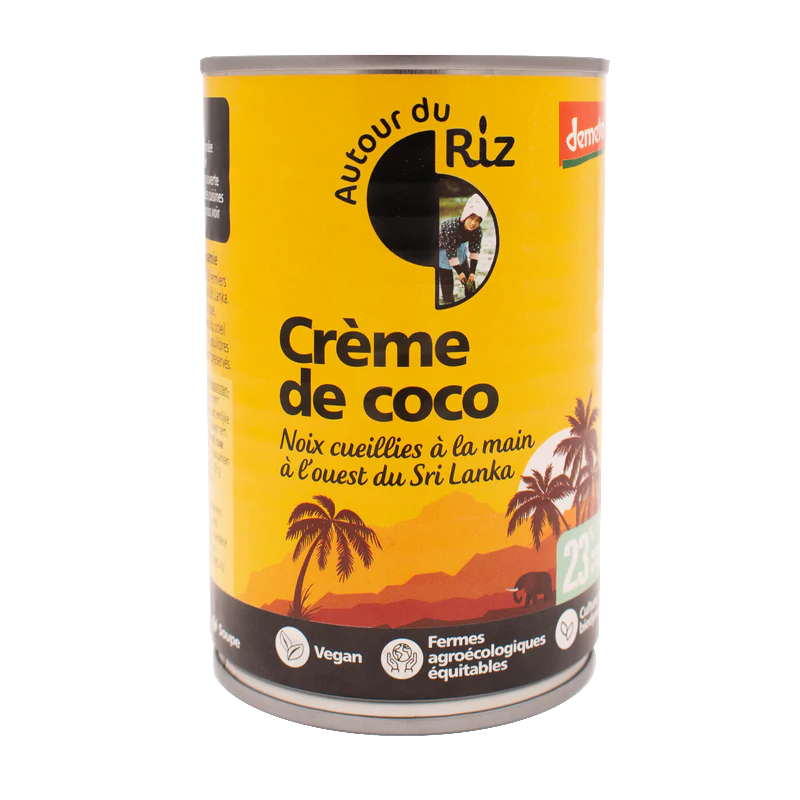 Crème de coco bio AUTOUR DU RIZ 400 ml