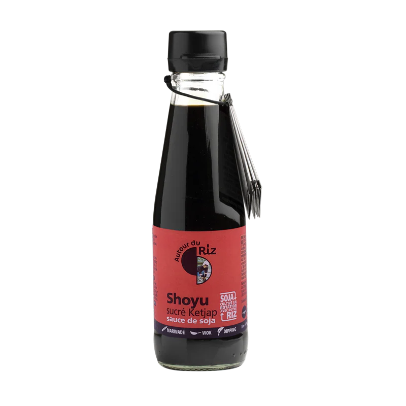 Sauce soja shoyu sucrée ketjap bio AUTOUR DU RIZ 200 ml