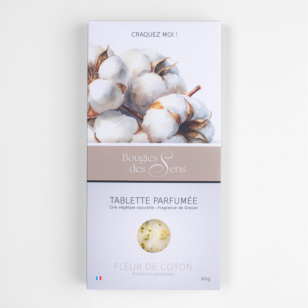 Tablette parfumée Fleur de Coton - 80 g