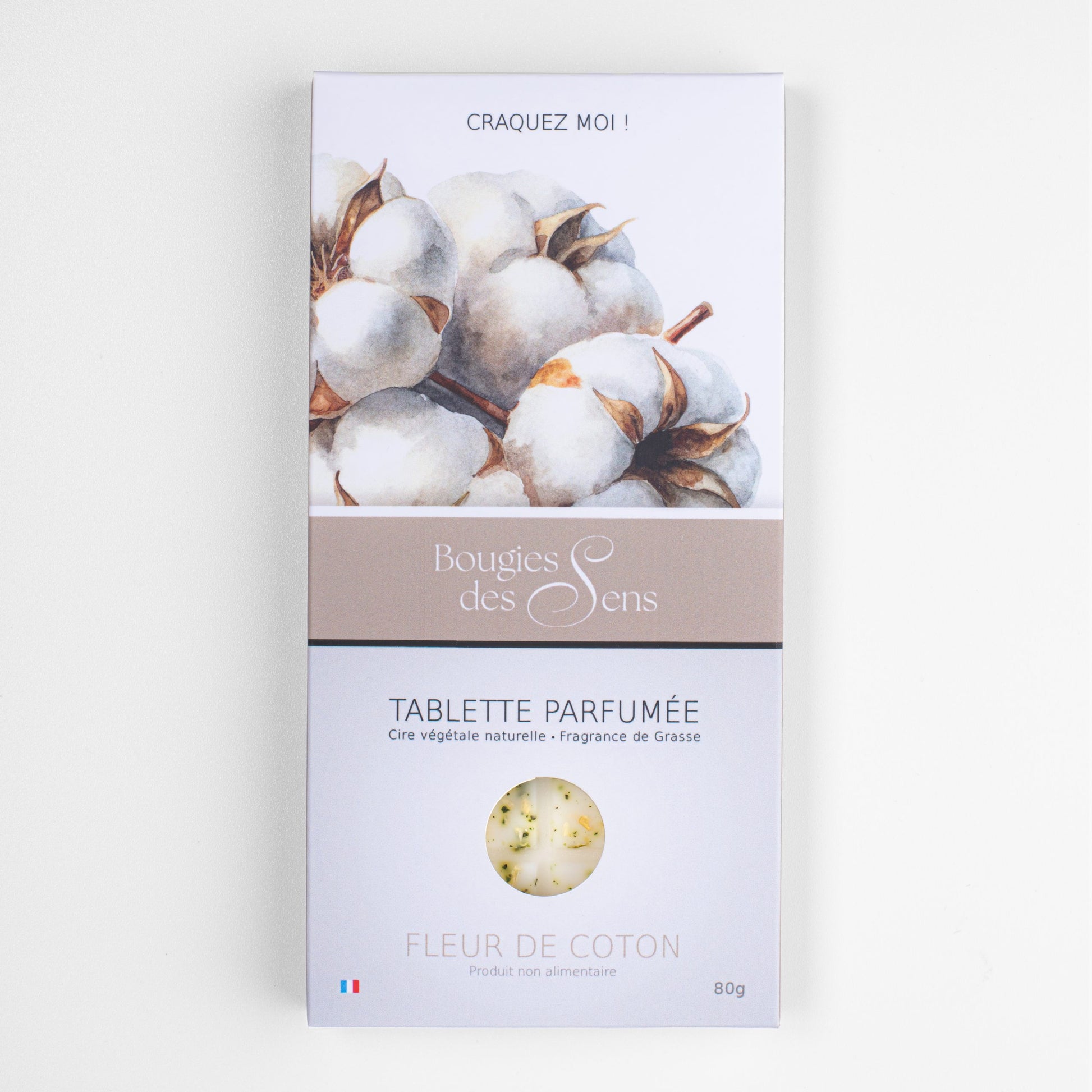 Tablette parfumée Fleur de Coton - 80 g
