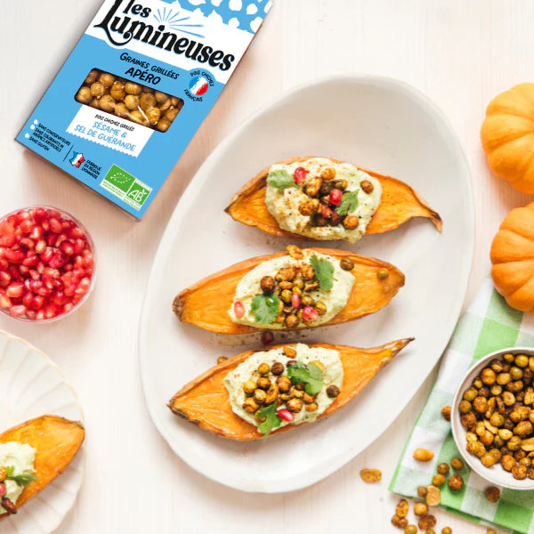 Pois chiches grillés Sésame et Sel bio LES LUMINEUSES 90 g