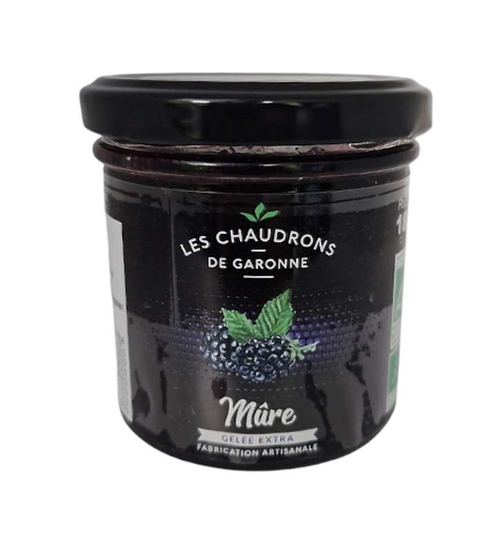 Gelée de Mûre bio LES CHAUDRONS DE GARONNE 180 g