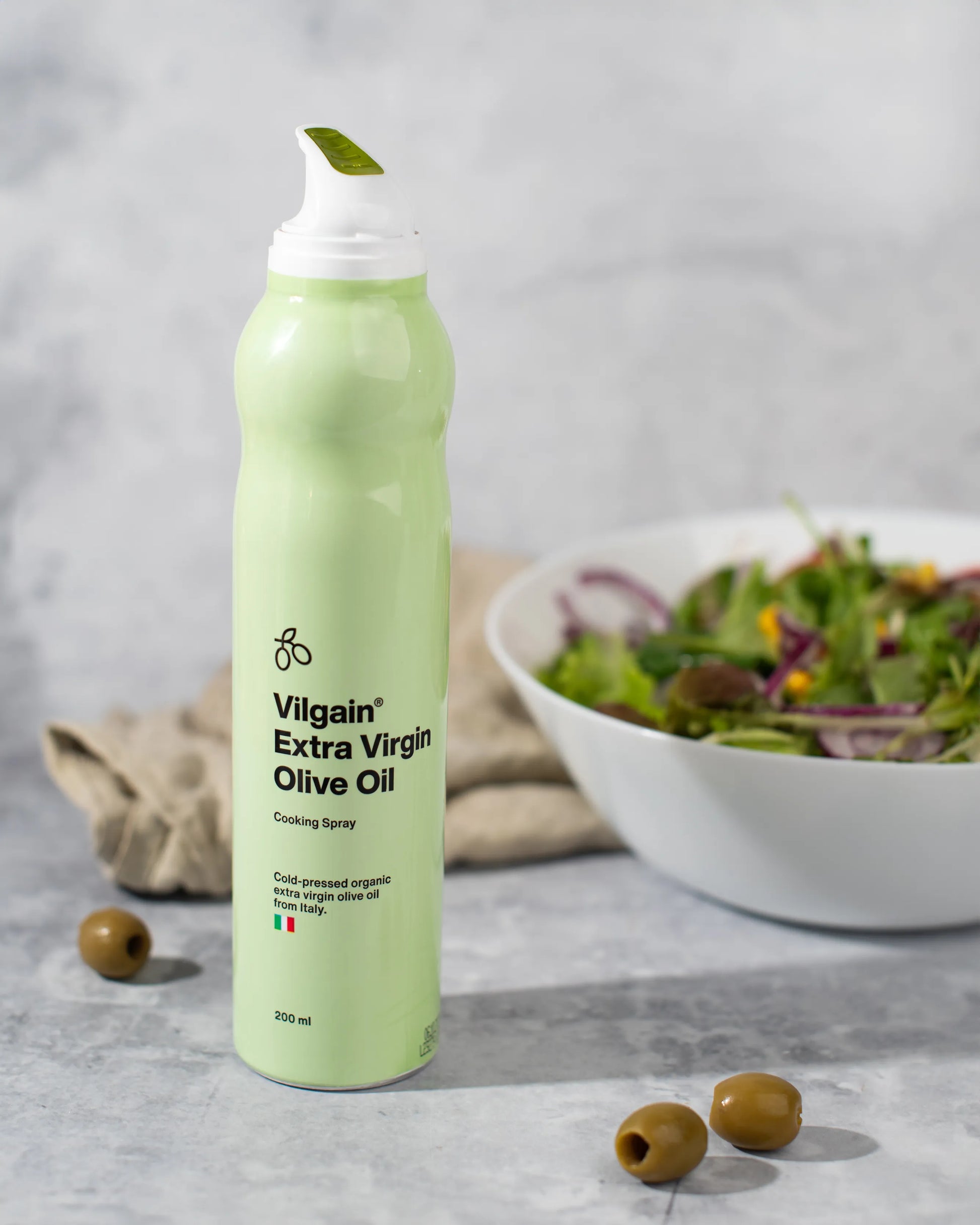 Huile d'olive extra vierge bio en spray VILGAIN 200 ml