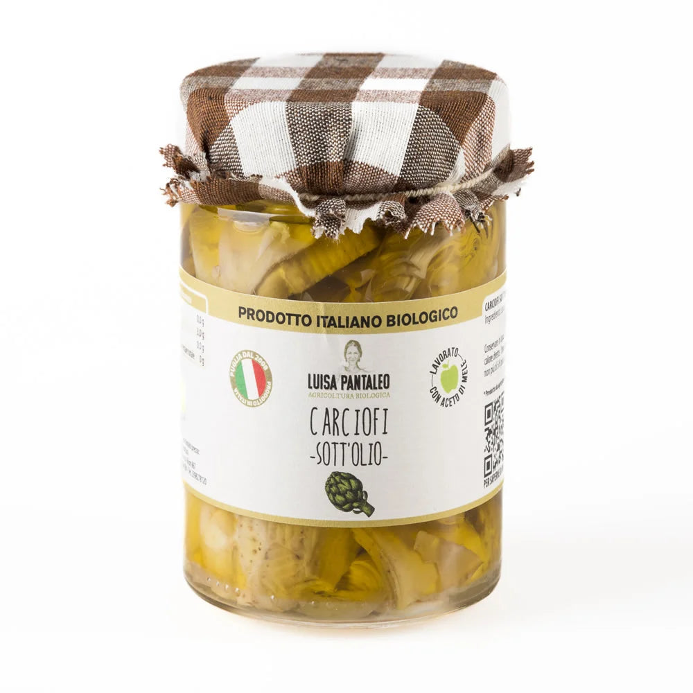 Artichauts marinés à l'Huile bio LUISA PANTALEO 300 g
