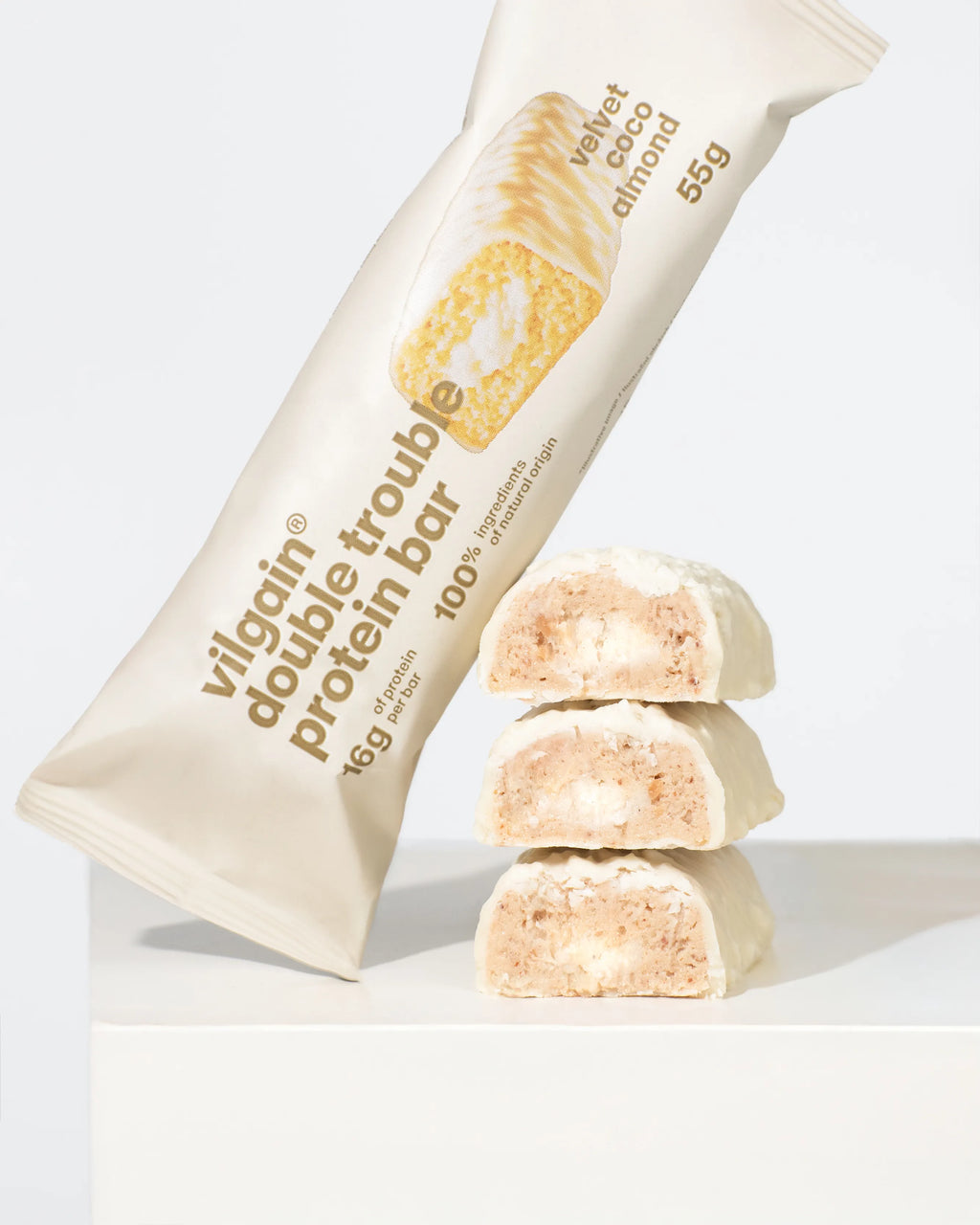 Barre protéinée Coco & Amandes non bio VILGAIN 55 g