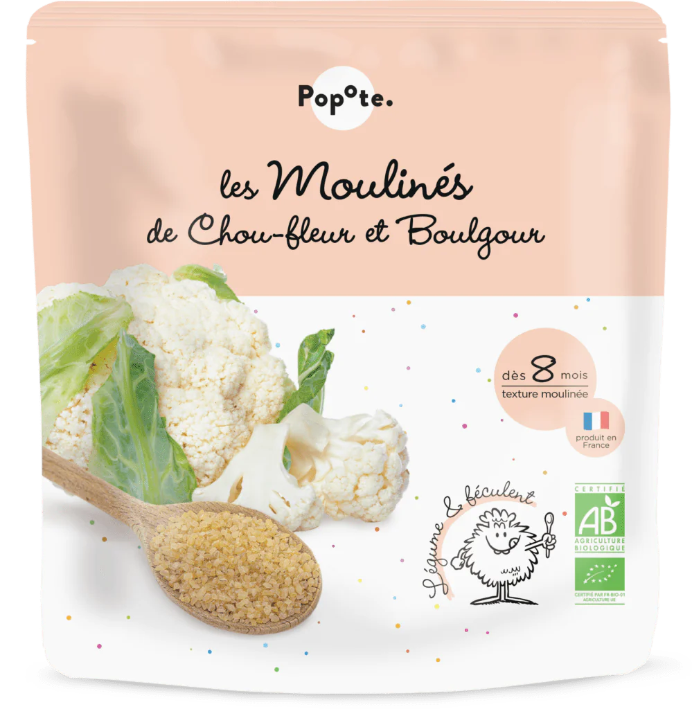 Mouliné de Chou-fleur et Boulgour bio POPOTE 180 g
