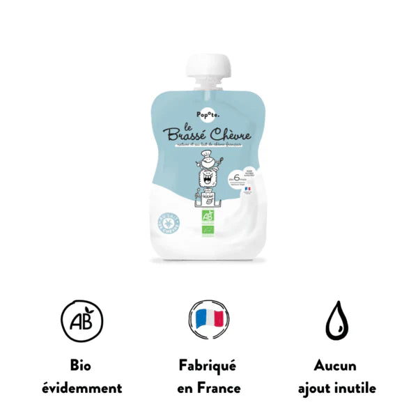 Gourde Brassé Chèvre bio POPOTE 100 g