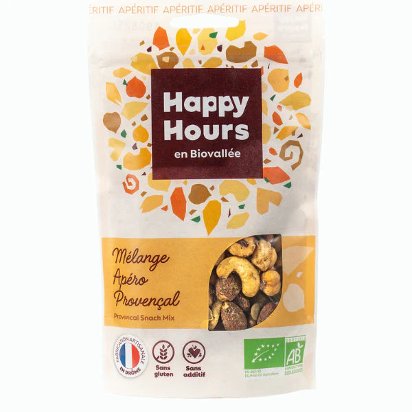 Mélange Apéro Provençal bio & sans gluten HAPPY HOURS 115 g