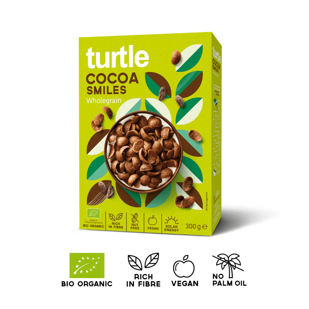 Céréales complètes au Cacao bio et vegan TURTLE 300 g