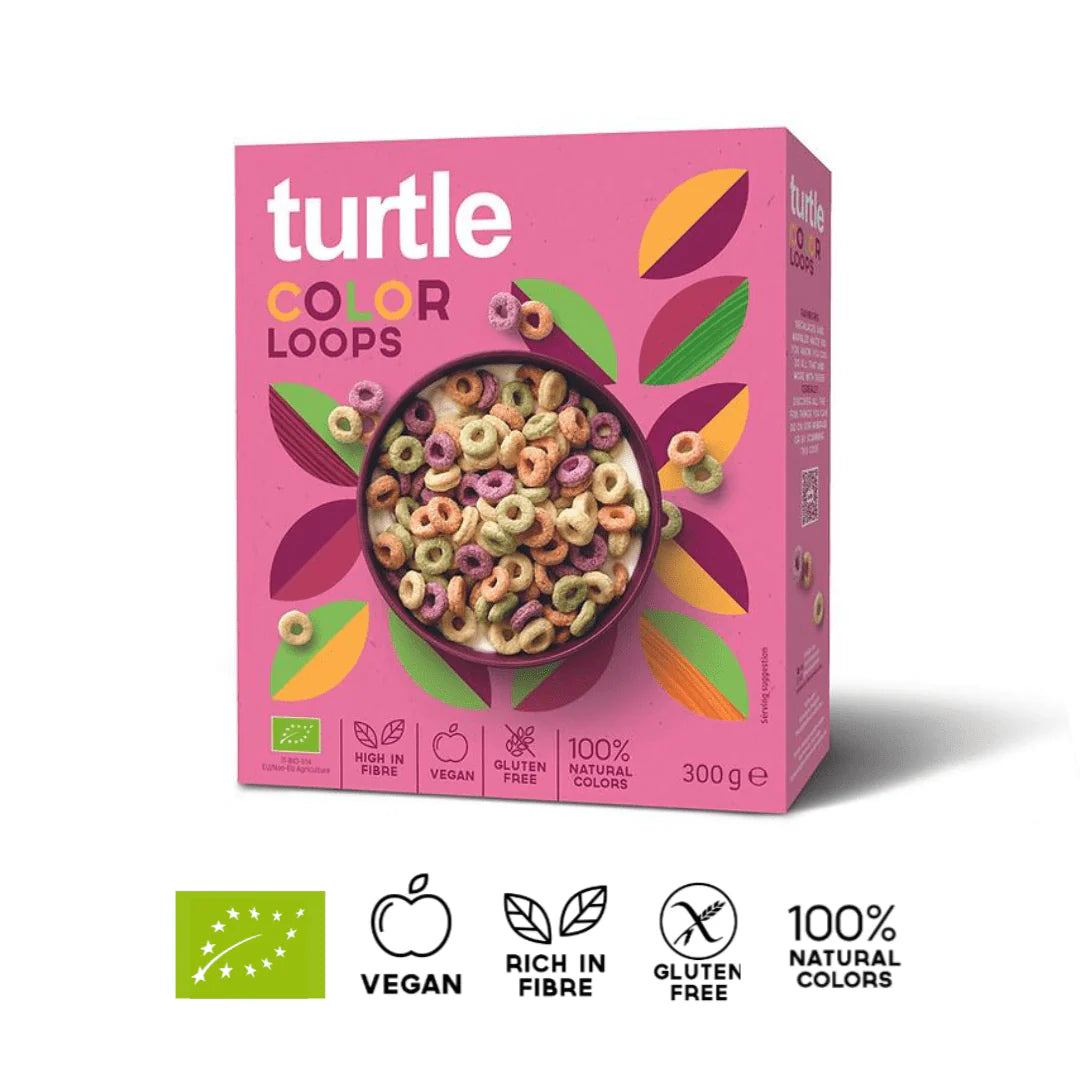 Color loops fruités bio, vegan et sans gluten TURTLE 300 g