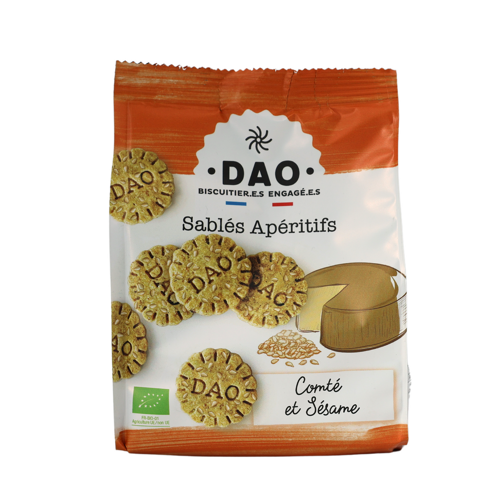 Sablés Apéritifs Comté & Sésame bio DAO 100 g