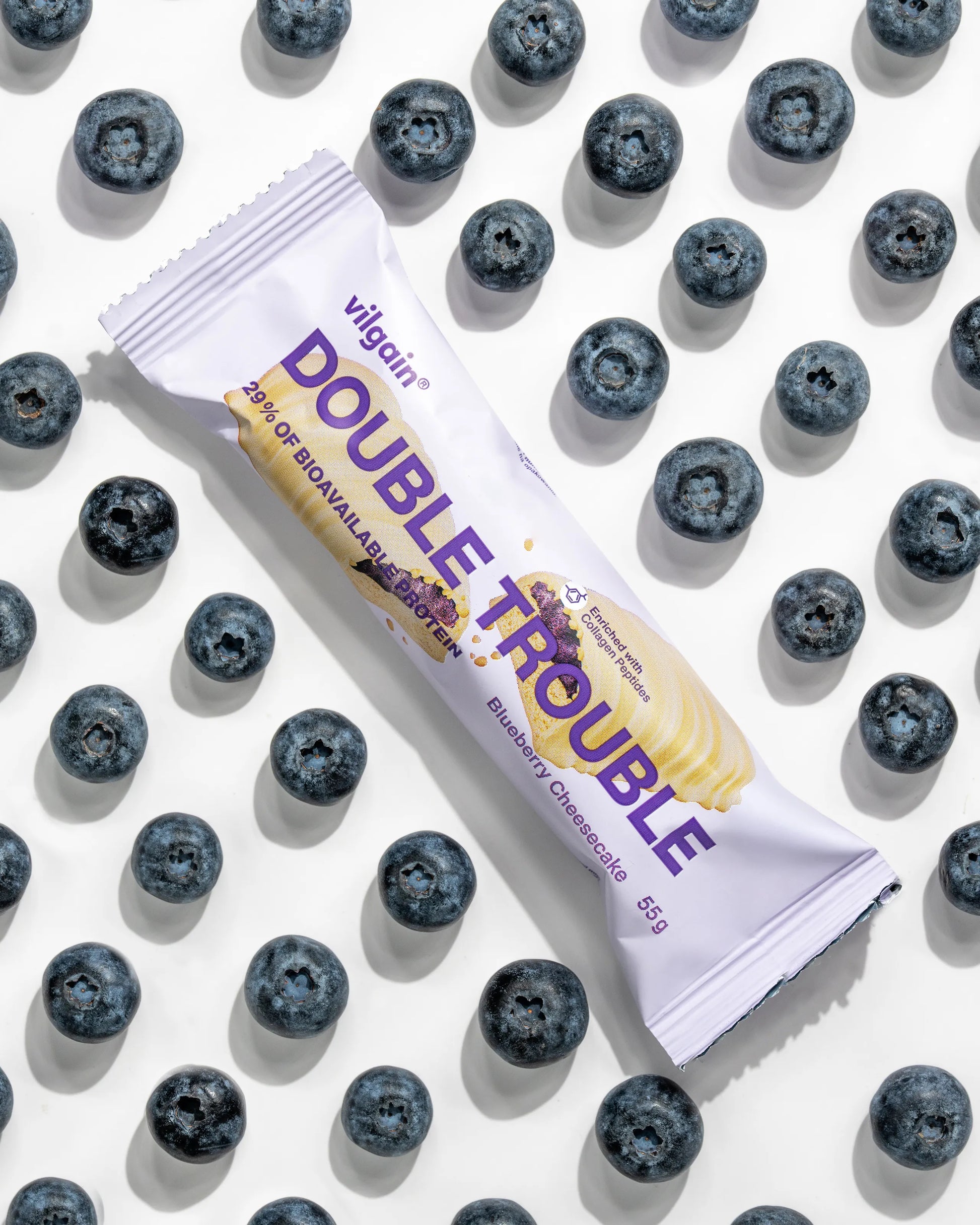 Barre protéinée Blueberry Cheesecake non bio VILGAIN 55 g