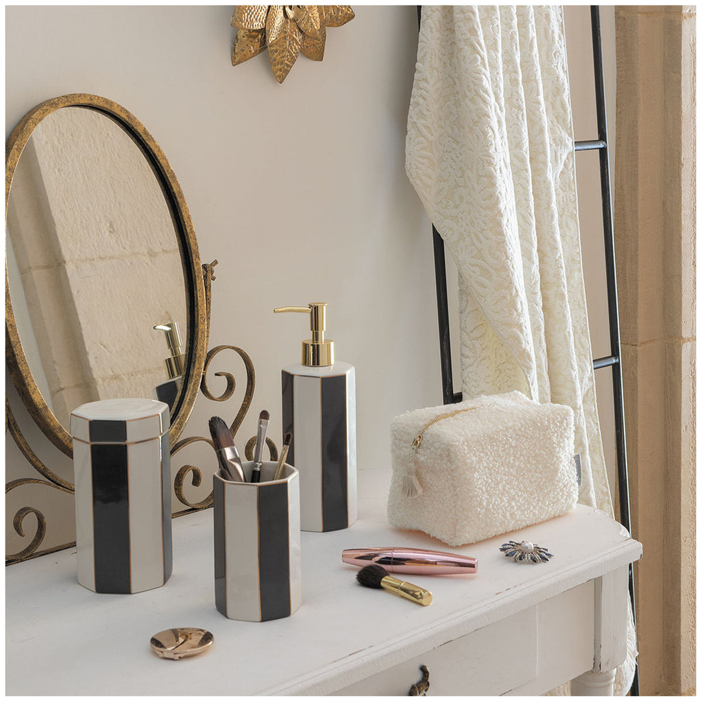 Distributeur de Savon Gris-Blanc