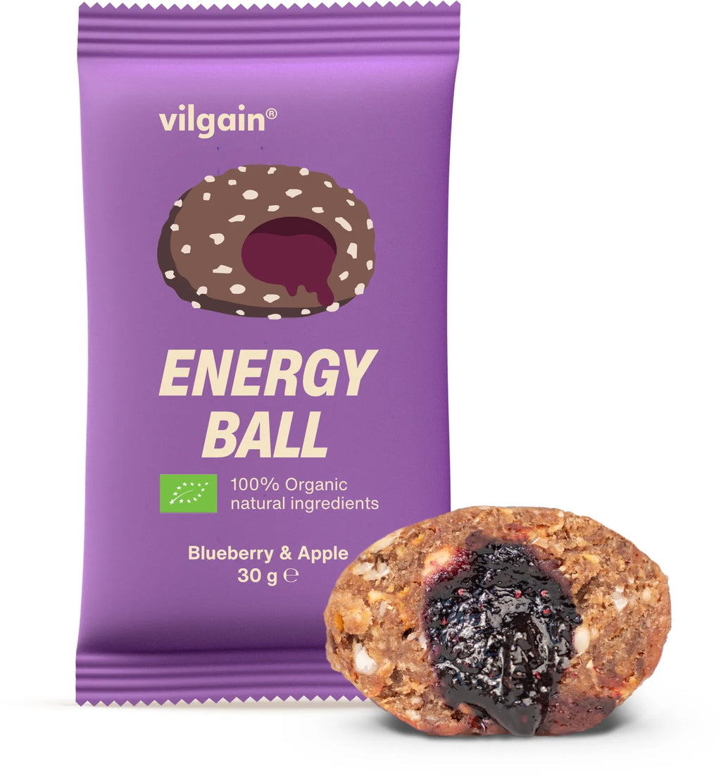 Energy ball bio et vegan, Myrtille & Pomme VILGAIN 30 g