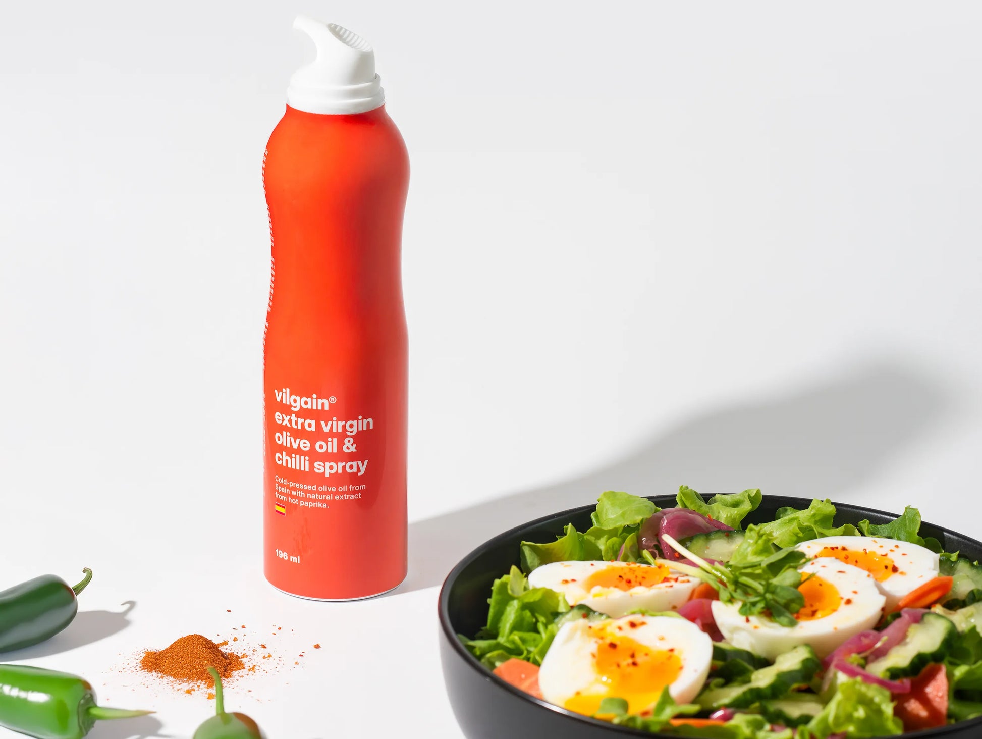 Huile d'olive aux Piments en spray VILGAIN 196 ml