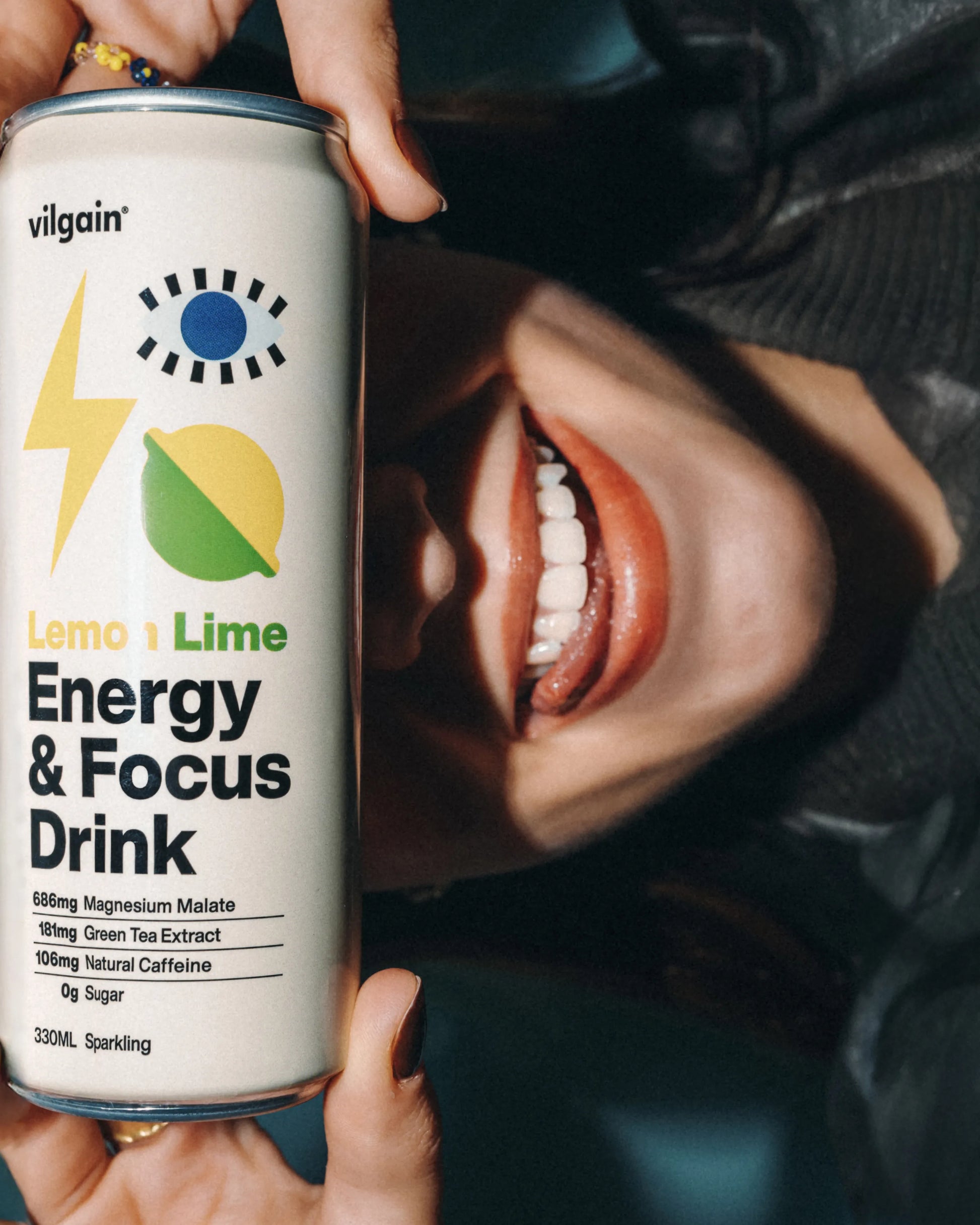 Energy Drink Lemon Lime non bio VILGAIN 330 ml