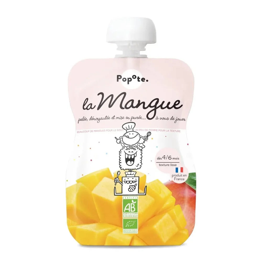 Gourde Compote de Mangue bio POPOTE 120 g