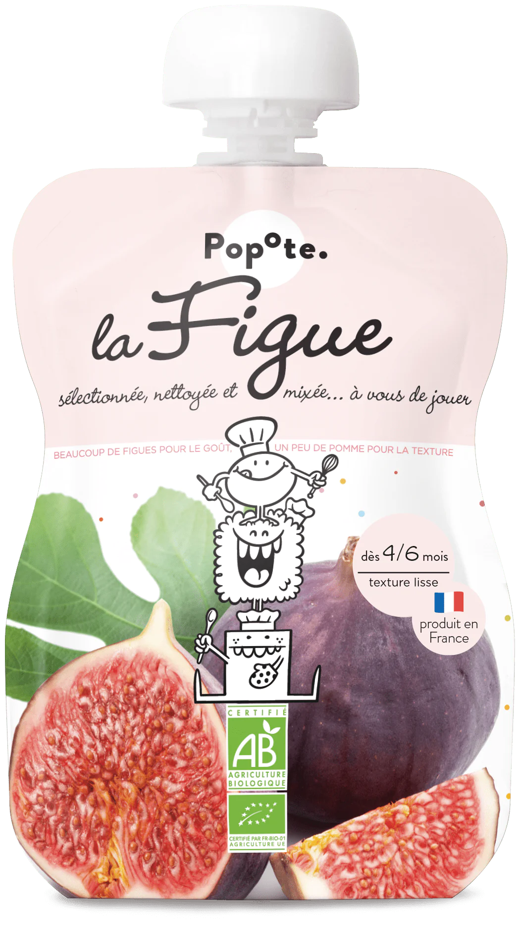 Gourde Compote de Figues bio POPOTE 120 g