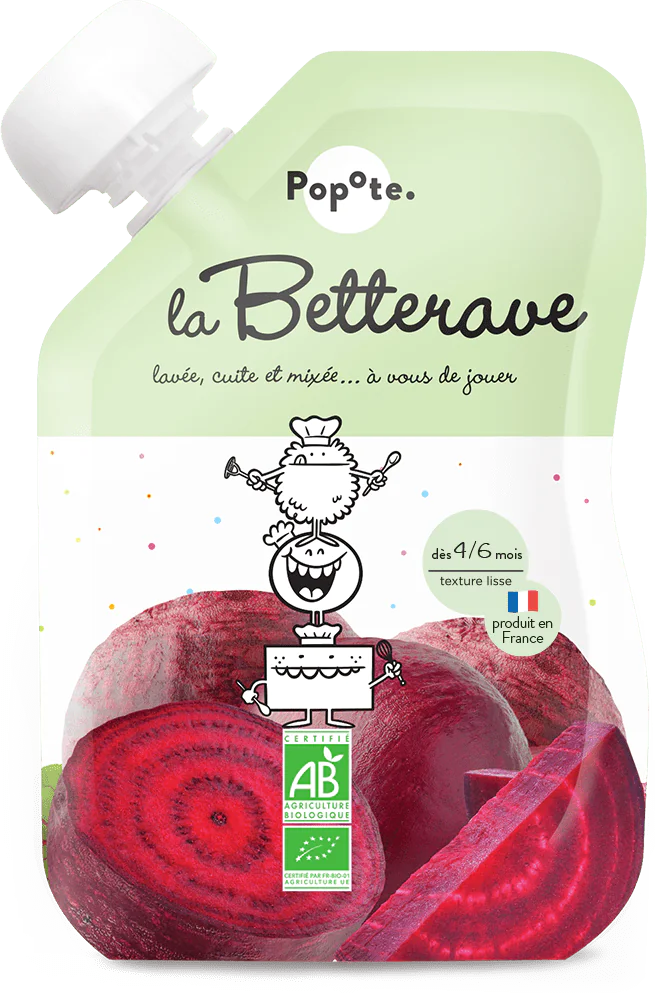Gourde Purée Betterave bio POPOTE 120 g