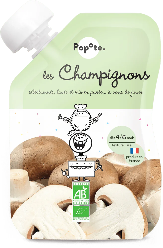 Gourde Purée de Champignons bio POPOTE 120 g