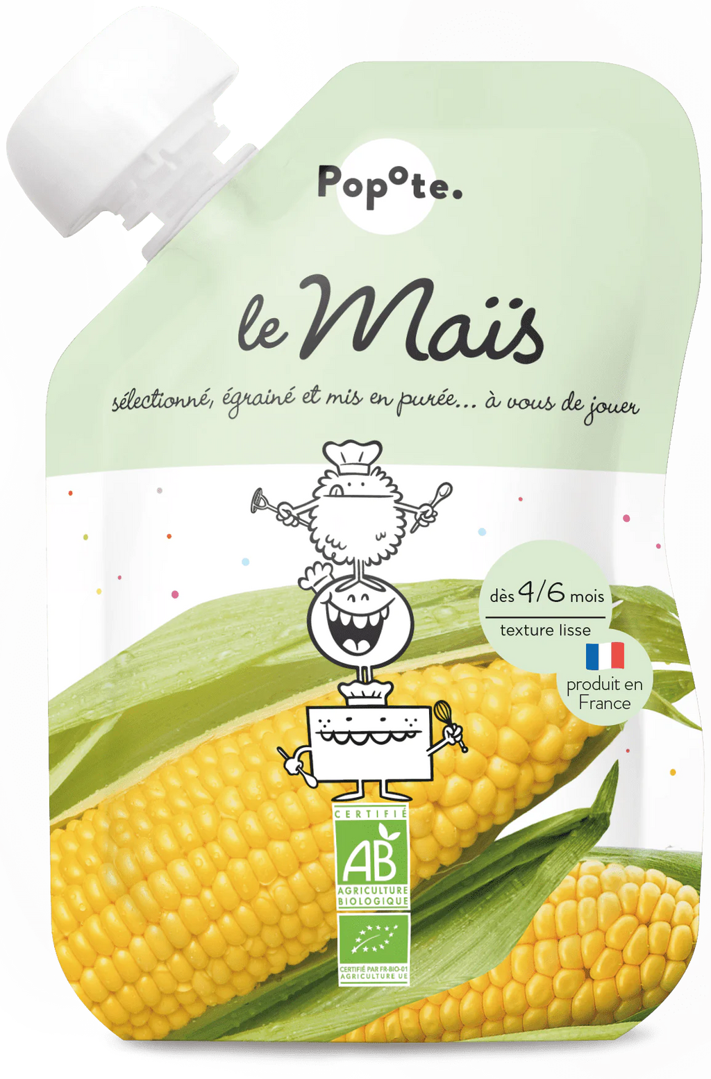 Gourde Purée de Maïs bio POPOTE 120 g