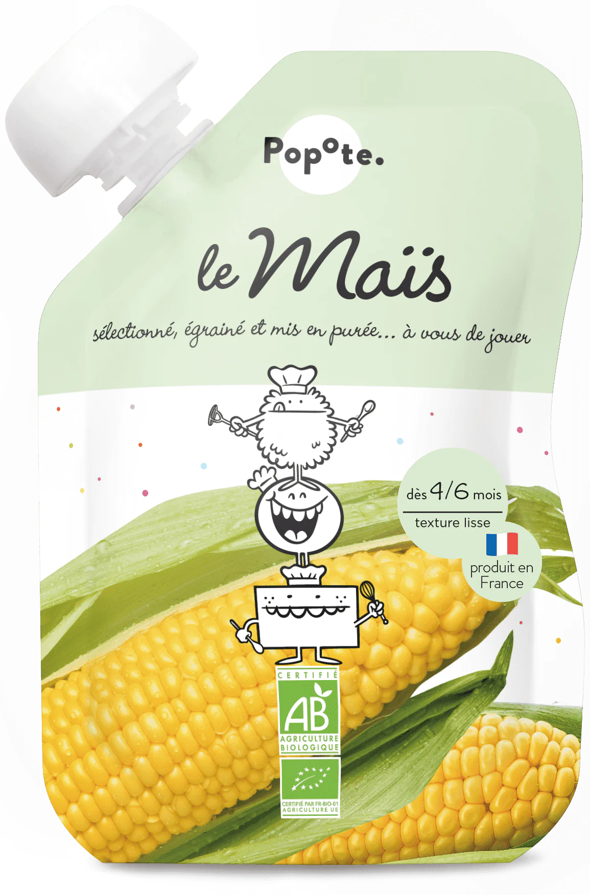 Gourde Purée de Maïs bio POPOTE 120 g