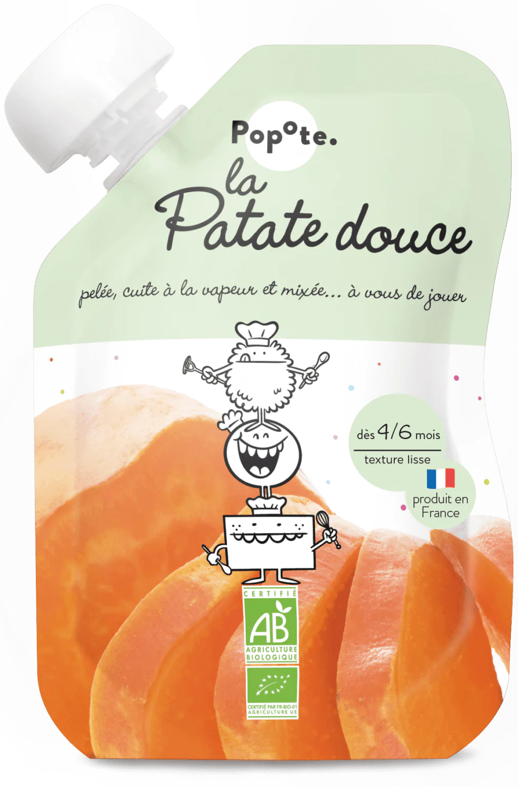 Gourde Purée de Patate Douce bio POPOTE 120 g