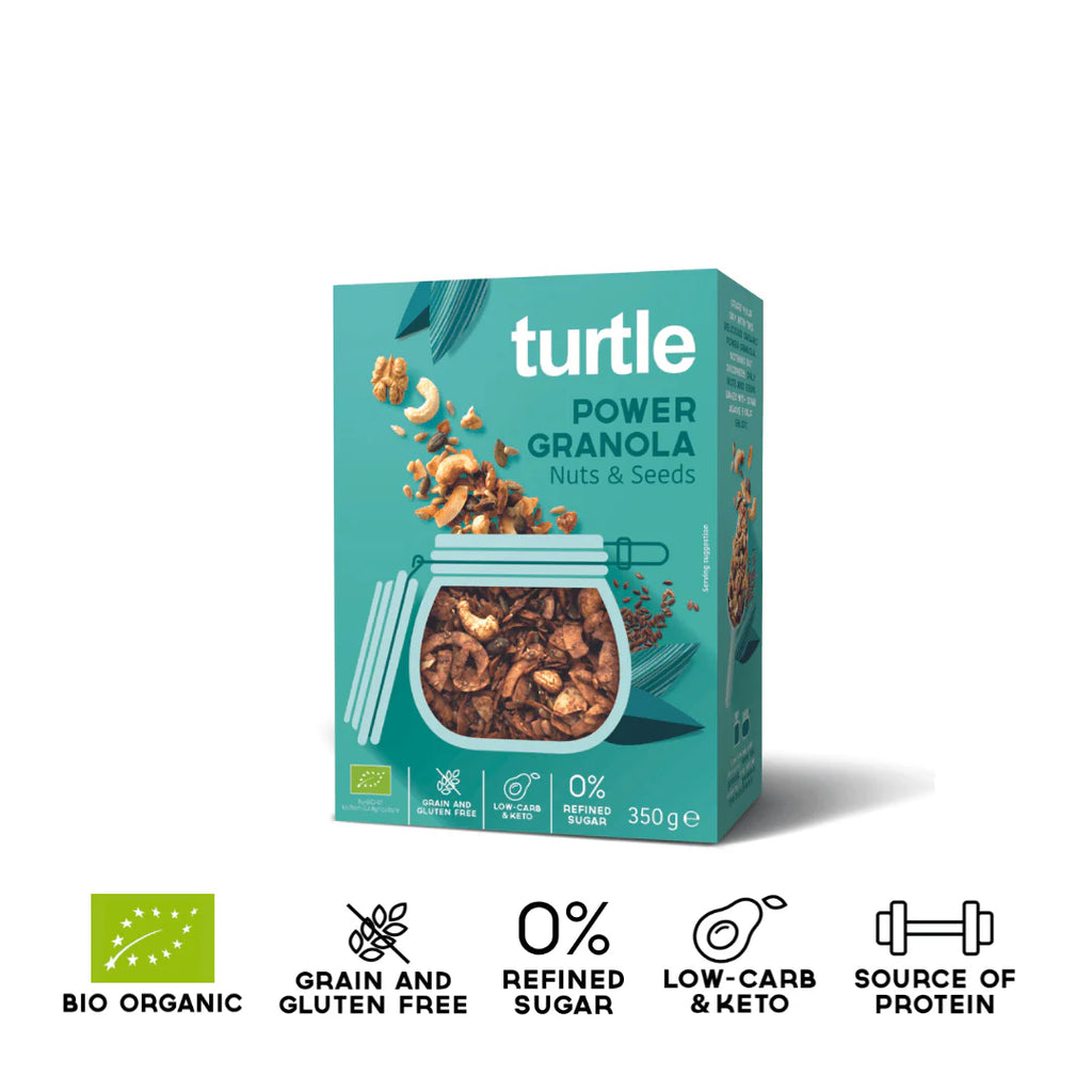 Power Granola Noix & Graines bio, vegan et sans gluten TURTLE 350 g