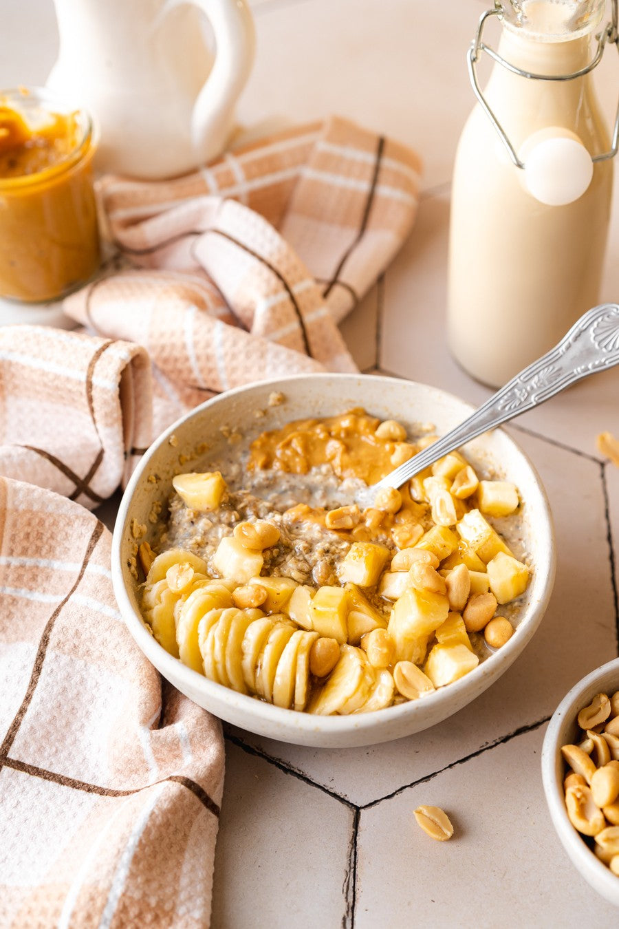 Super Petit Déjeuner banane & beurre de cacahuètes bio ISWARI 360 g