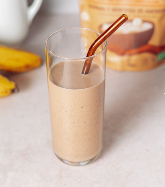 Super Petit Déjeuner banane & beurre de cacahuètes bio ISWARI 360 g