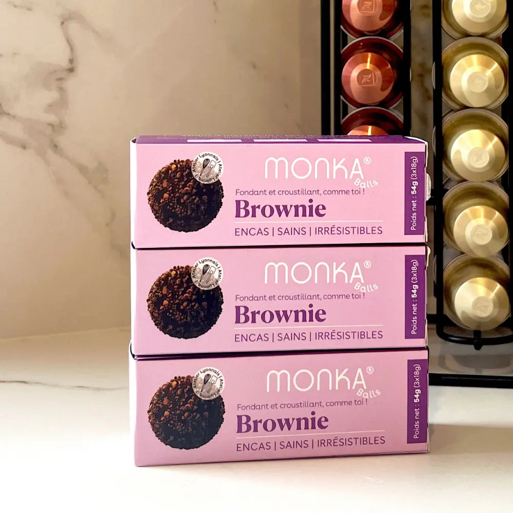 Energy Balls Brownie bio & vegan MONKA 54 g (3x18g)