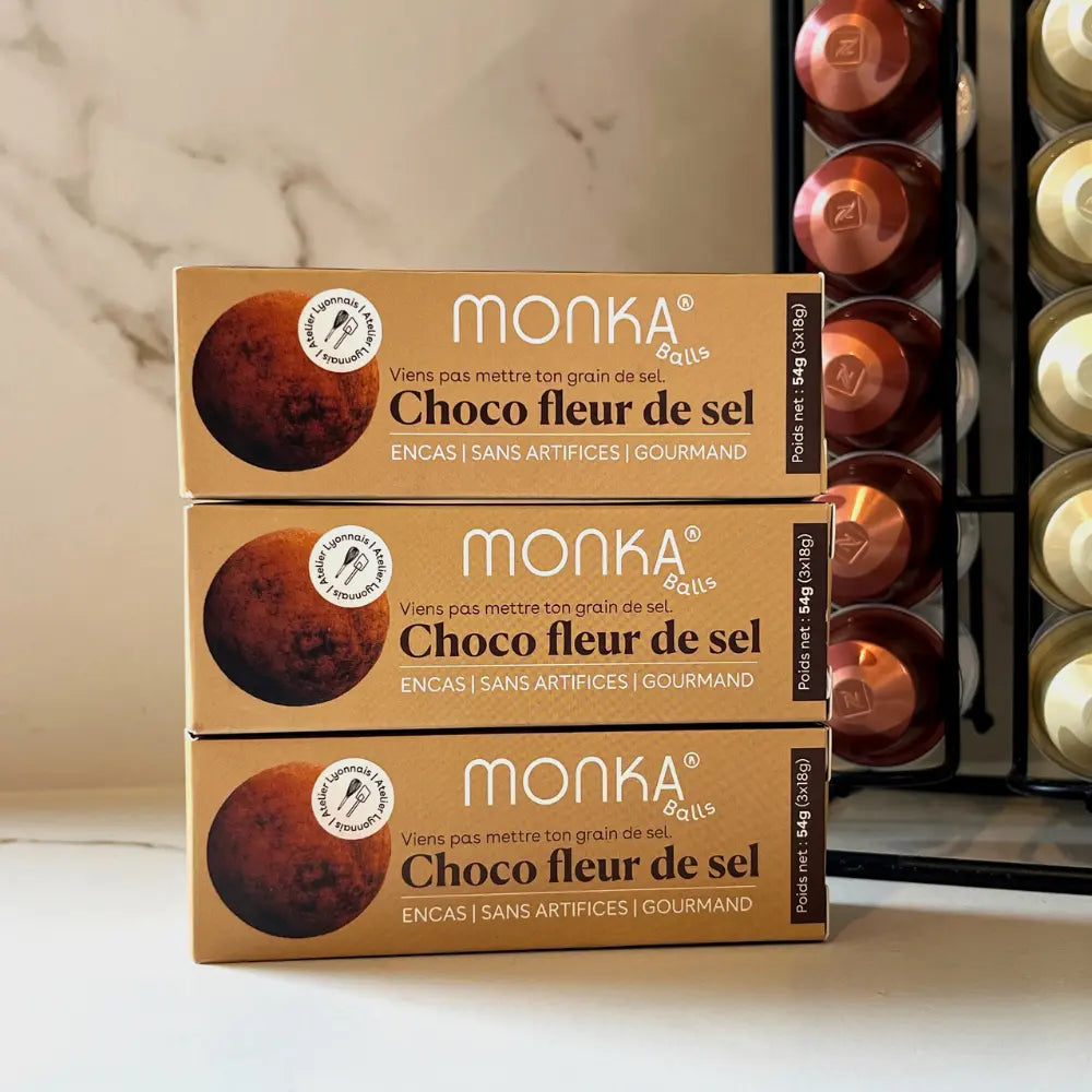 Energy Balls Choco Fleur de Sel bio & vegan MONKA 54 g (3x18g)