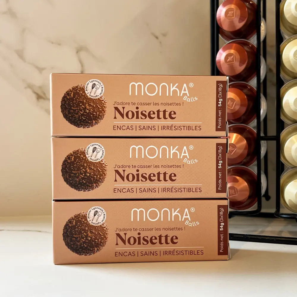 Energy Balls Noisette bio & vegan MONKA 54 g (3x18g)