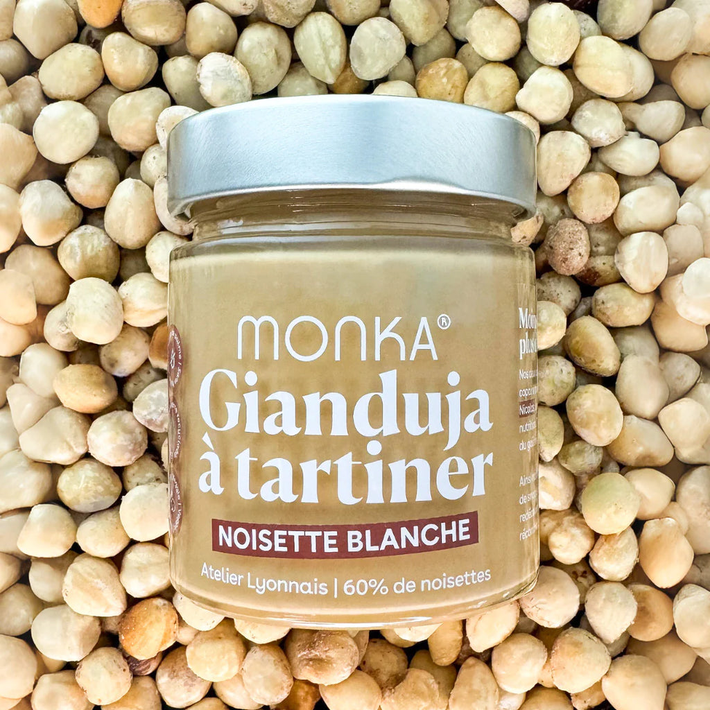 Pâte à tartiner Gianduja Noisette Blanche MONKA 200g