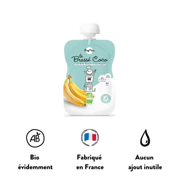 Gourde Brassé Coco Banane bio POPOTE 100 g