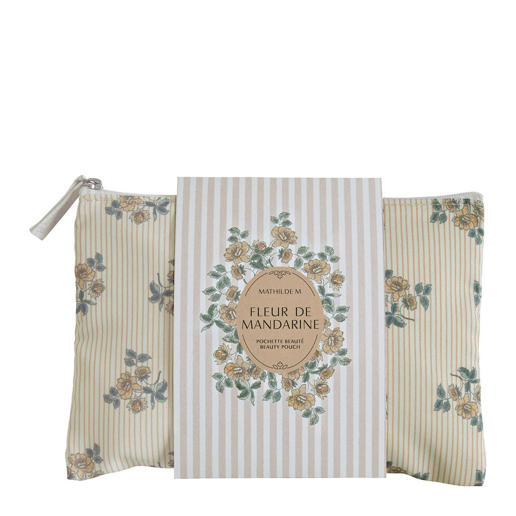 Pochette Beauté baume mains, savon et décor parfumé 'Fleur de Mandarine'