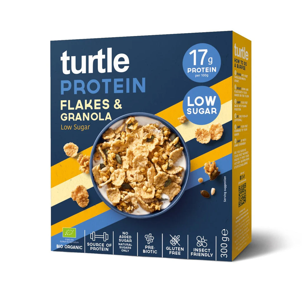 Protein Flakes & Granola bio et sans gluten TURTLE 300 g